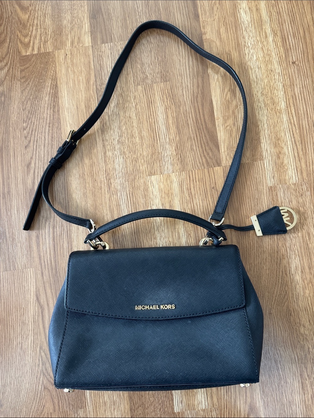 Michael Kors Ava Saffiano Leather Crossbody Bag